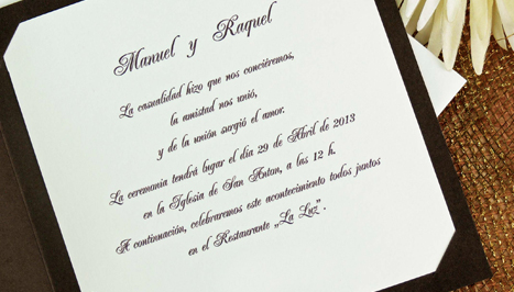 Invitaciones y boletos